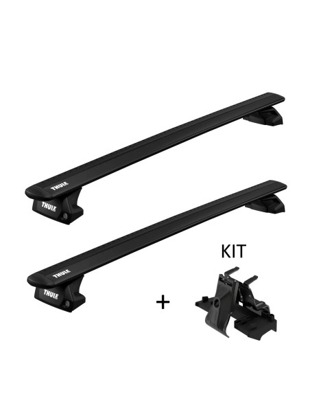 Thule WingBar Black Flush Rail + KIT