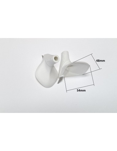 Suusakeppide kulbid Exel valge 7mm, puuritav kuni 10mm