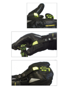 Gabel HS-R white/blue 3D Click 115cm 2