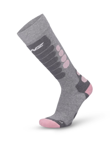 Lenz Skiing 3.0 grey/pink merino SoftTec
