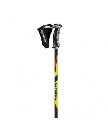 HS-R Red - Bastones de esquí PRO LITE con correa World Cup Click gabel