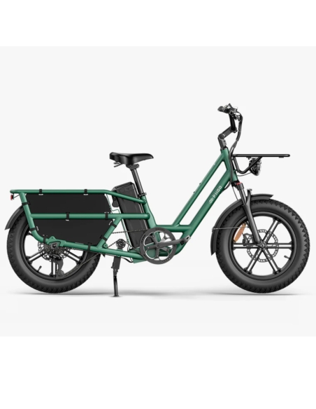 Sähköinen tavarapyörä FIIDO T2 Longtail Cargo, metsänvihreä
