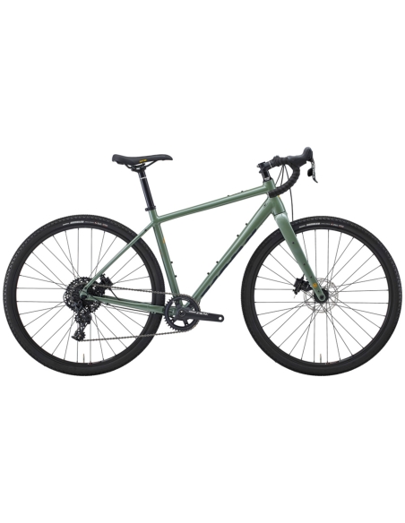 Gravel pyörä KONA Libre, 28" kiiltävä metallinvihreä (M/L)