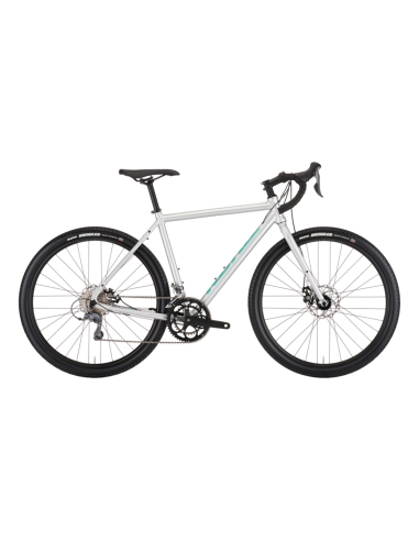 Kona Rove AL 650 Bicycle, Matte Faux Raw (Silver) (L)
