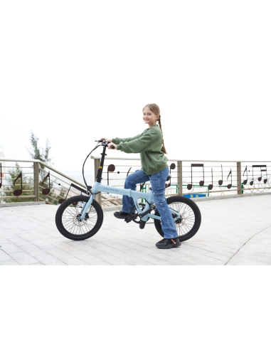 Folding electric bicycle ADO A20 AIR, blue