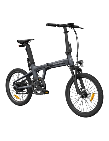 Folding electric bicycle ADO A20S AIR with front suspension, gray