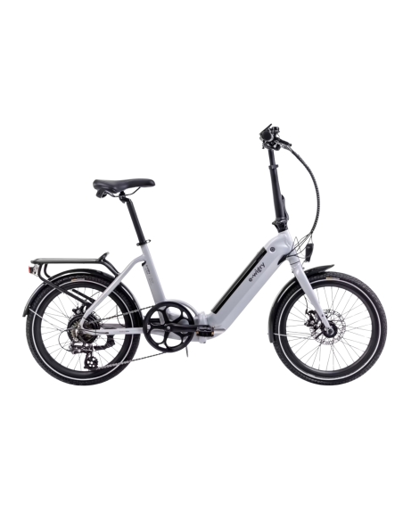 Folding electric bike ROMET E-Wigry 1.0, silver