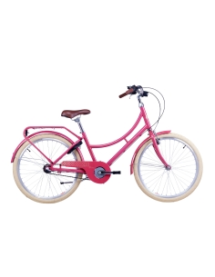 Children's bicycle S'COOL chiX Classic, 24" Berry/Beige