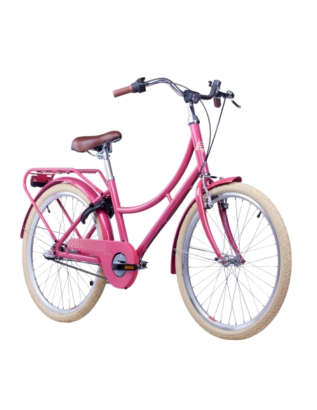 Children's bicycle S'COOL chiX Classic, 24" Berry/Beige