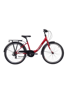 Children's bicycle S'COOL chiX, 24" Red/White