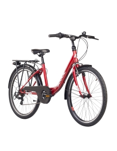 Children's bicycle S'COOL chiX, 24" Red/White 2