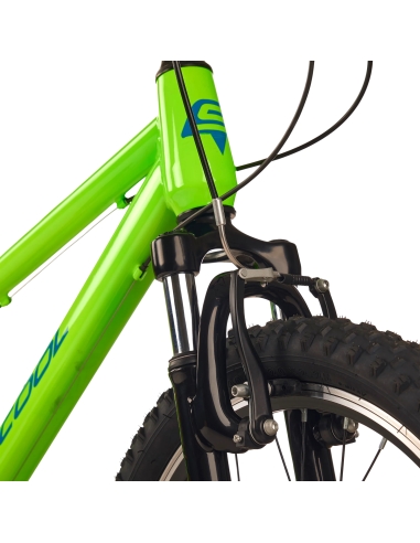 Children's bicycle S'COOL Xroc, 20" Neon Green/Ocean