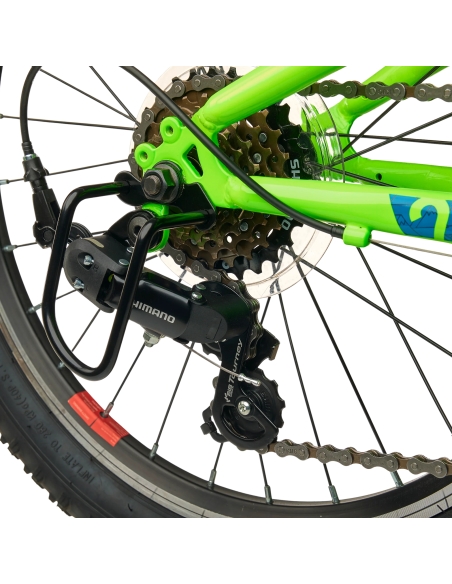 Laste jalgratas S'COOL Xroc, 20" Neon Green/Ocean