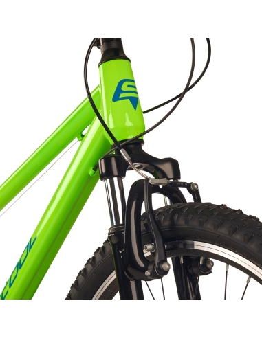 Children's bicycle S'COOL Xroc, 24" Neon Green/Ocean