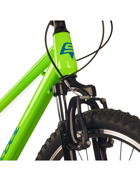 Children's bicycle S'COOL Xroc, 24" Neon Green/Ocean