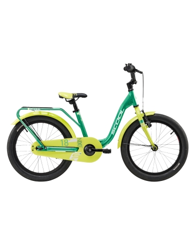 Lasten polkupyörä S´COOL niXe, 18" Vihreä/Lime