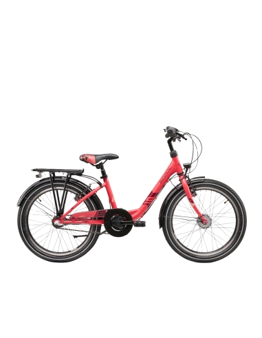 Children's bicycle S´COOL Wave Steel LTD, 20" coral/red