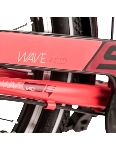 Laste jalgratas S´COOL Wave Steel LTD, 20" korall/punane