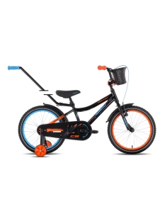 Laste jalgratas TABOU Rocket CS ALU, 20" must-oranž