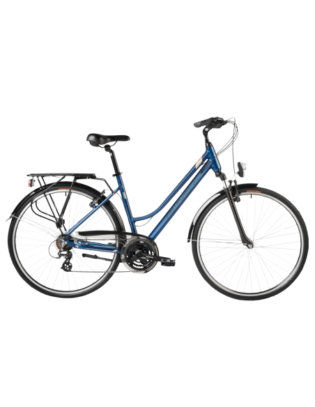 Women's hybrid bicycle ROMET Gazela 0, turquoise-gold (M)