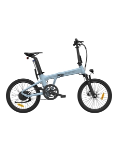 Folding electric bicycle ADO A20S AIR with front suspension, blue