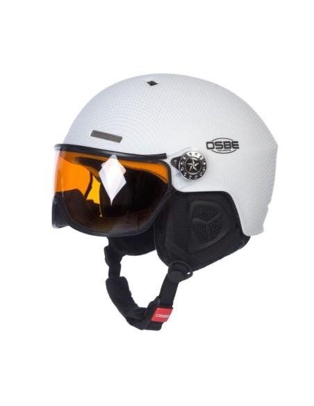 OSBE Rigel Carbon white Visor mirror/orange