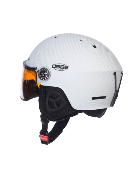 OSBE Rigel Carbon white Visor mirror/orange