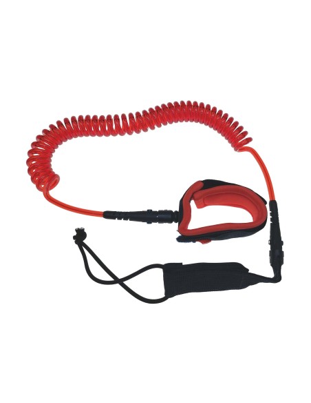 Aerusurfilaua turvaots red/transparent 10' 7mm